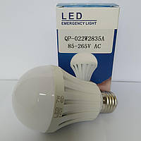 LED Лампа акумуляторна (1200мАг). Цоколь E27. 85-265V 7W (2h-3h) QP-022W2835A