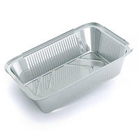 Контейнер із харчової алюмінієвої фольги прямокутний об'єм 1300 мл SP74L 100 шт/уп