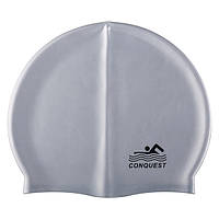 Шапочка для плавання Conquest сіра