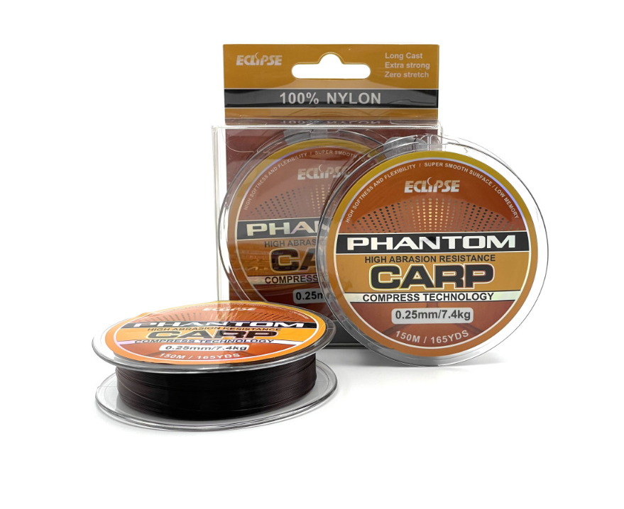 Волосінь ECLIPSE Phantom Carp Sinking Brown 150m 0.25mm 7,4кг