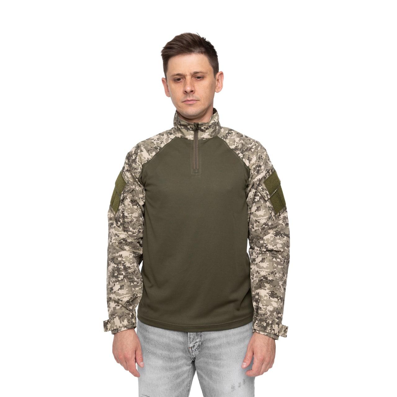 UBACS Тактична сорочка піксель, Бойова сорочка для військових,Армійська кофта убакс ЗСУ 52 розмір