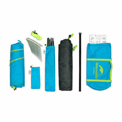 Намет тримісний Naturehike P-Series NH18Z033-P 210T/65D, зелений, фото 3