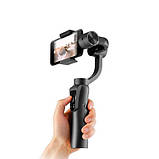 Стабілізатор для телефону екшн-камери, стедікам 3х осьовий з АКБ, S5 Gimbal, фото 4