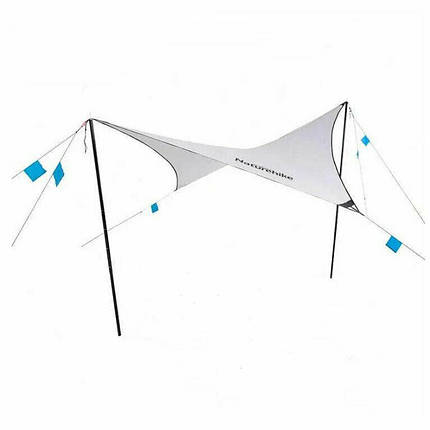 Тент для кемпінгу Naturehike Rhombus NH19TM003, 150D / Silver Coated, 402*268 см, сірий, фото 1