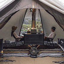 Тент для кемпінгу Naturehike Ranch Pyramid NH20ZP014, 150D, 482*482*280 см, золотий (з п'ятьма стійками), фото 6