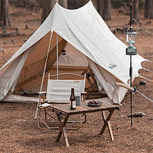 Стіл складний Naturehike HTM Roll Table NH21JJ001, дерево, Розмір M, чорний горіх, фото 2