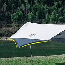 Тент для кемпінгу з двома стійками Naturehike Hexagon NH16T013-S (Blue/Silver), фото 6