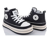 Хайтопы (кеды Converse) детские демисезонные, черный, 32 (20,5 см), 35 (22,5 см), 37 (24 см)