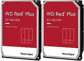 2 шт - Жорсткі диски Western Digital Plus Red 8TB 7200rpm 256МВ WD80EFBX 3.5 SATA III EU для систем NAS