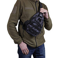 Тактична сумка через плече De Esse N001-BLUE