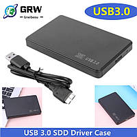 Зовнішня кишеня для HDD, SSD, usb 3.0, micro B + чохол. Кейс