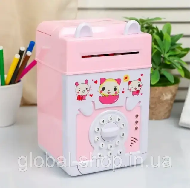 Дитячий Сейф-копилка з кодовим замком "ADORABLE"