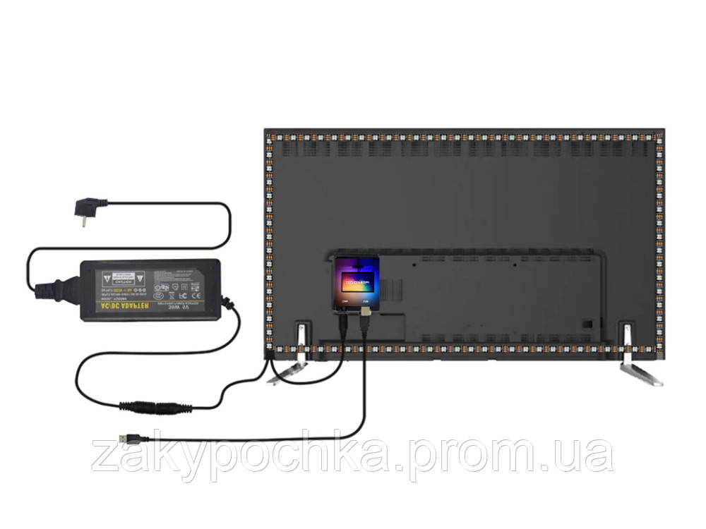 Купить Ambient Ambilight RGB для монитора или телевизора 1 метр ...