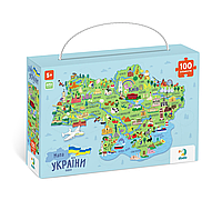 Пазл DoDo Мапа України на 100 елементів (300267)