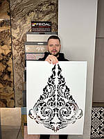 Трафарет для декора DFA Королевский Дамаск, для шпатлевки и краски, 0,3-1мм (D00028)
