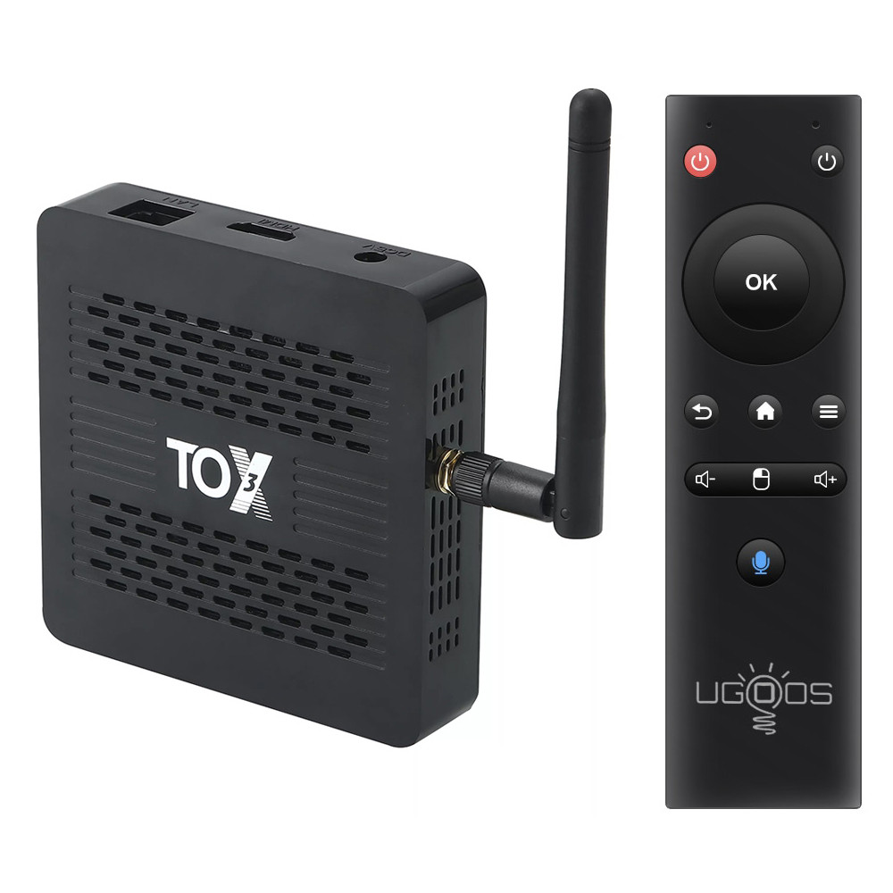 TOX3 4/32, Amlogic S905X4, Android 11, Нова ревізія + аеропульт з гіроскопом і мікрофоном, фото 1