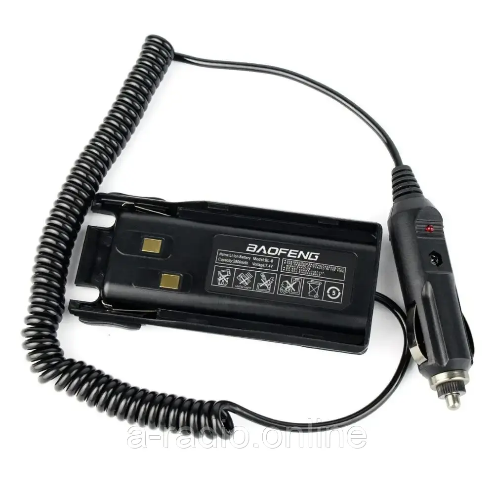 Автомобільний емулятор живлення для рації Baofeng UV-82