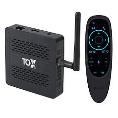 TOX3 4/32, Amlogic S905X4, Android 11, Нова ревізія + аеропульт з гіроскопом і мікрофоном