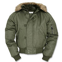 Куртка чоловіча зимова коротка Аляска N2B колір олива Mil-Tec Німеччина