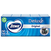 Платок носовой бумажный Zewa Deluxe 10*10 шт 3 слоя