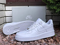 Мужские качественные кроссовки белые Nike Air Force прошитые только 44 размер,найк айр форс