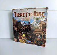 Настольная игра Ticket to Ride Europe (Билет на поезд Европа) + правила на украинском в комплекте