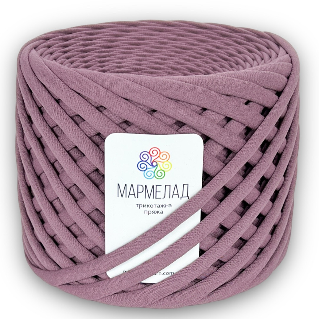 Купить Трикотажная пряжа Мармелад 7-9 мм 100 м сахарная слива, цена 290 ...