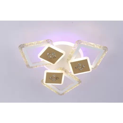 Люстра світлодіодна з пультом V K39940/3+3+1 WT+gold