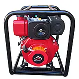 VULKAN Мотопомпа рукав 50мм, 28м3/год, підйом 28м,  чиста вода, SCWPD50, дизельна, фото 4