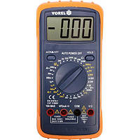 Мультиметр для вимірювання електричних параметрів VOREL : цифровий, висота цифр - 25 мм [20] - 81783