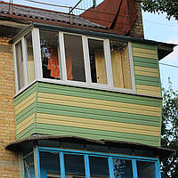 Балкон в хрущевке с крышей