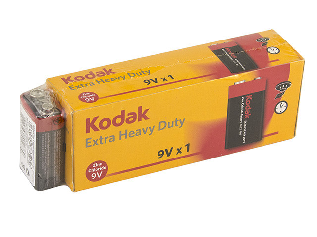 Батарейка Kodak 6F22/1shrink Extra Heavy Duty/Super Heavy Duty/LongLife крона(10)(100)