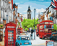Картина по номерам Страны и города Час пик в Лондоне 40х50 см Роспись на холсте Brushme BS33932