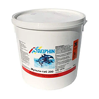Хлорные (длительные) таблетки 3 в 1 Delphin Мульти-таб 200 (10 кг) для дезинфекции воды