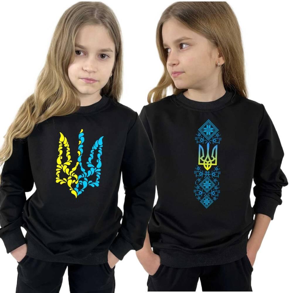 Світшот "Герб Україна, Вишиванка"