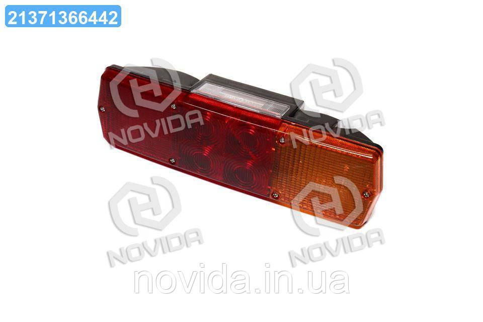 Фонарь КАМАЗ, МАЗ, ГАЗ Задний Левый ФП 130В (стекло на 6-сть Болтов ...