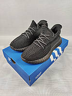 Кроссовки Boost 350 Black полный рефлектив унисекс 36-45