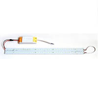Комплект LED светодиодных линеек (2 шт) SMD 2835(С отверстием) 50см + блок питания