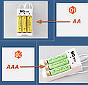 USB зарядний пристрій AA / AAA MQ B-03, фото 2