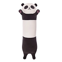 Мягкая игрушка Длинная Панда 85 см, плюшевая подушка антистресс Черно-Белая