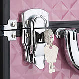 Валіза косметична Tectake 401444 на колесах рожева, фото 4