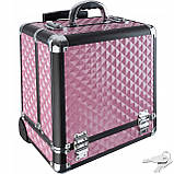 Валіза косметична Tectake 401444 на колесах рожева, фото 6