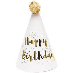 Ковпак дитячий "Happy birthday" 16см JY-1066 MZR MZOPT, фото 3