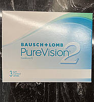 Контактные линзы PureVision 2 HD Bausch&Lomb, 3 шт