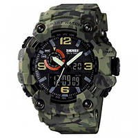 (ОРИГІНАЛ) Чоловічий годинник Skmei, камуфляжний годинник для військових, тактичний чоловічий годинник Skmei 1520CMGN