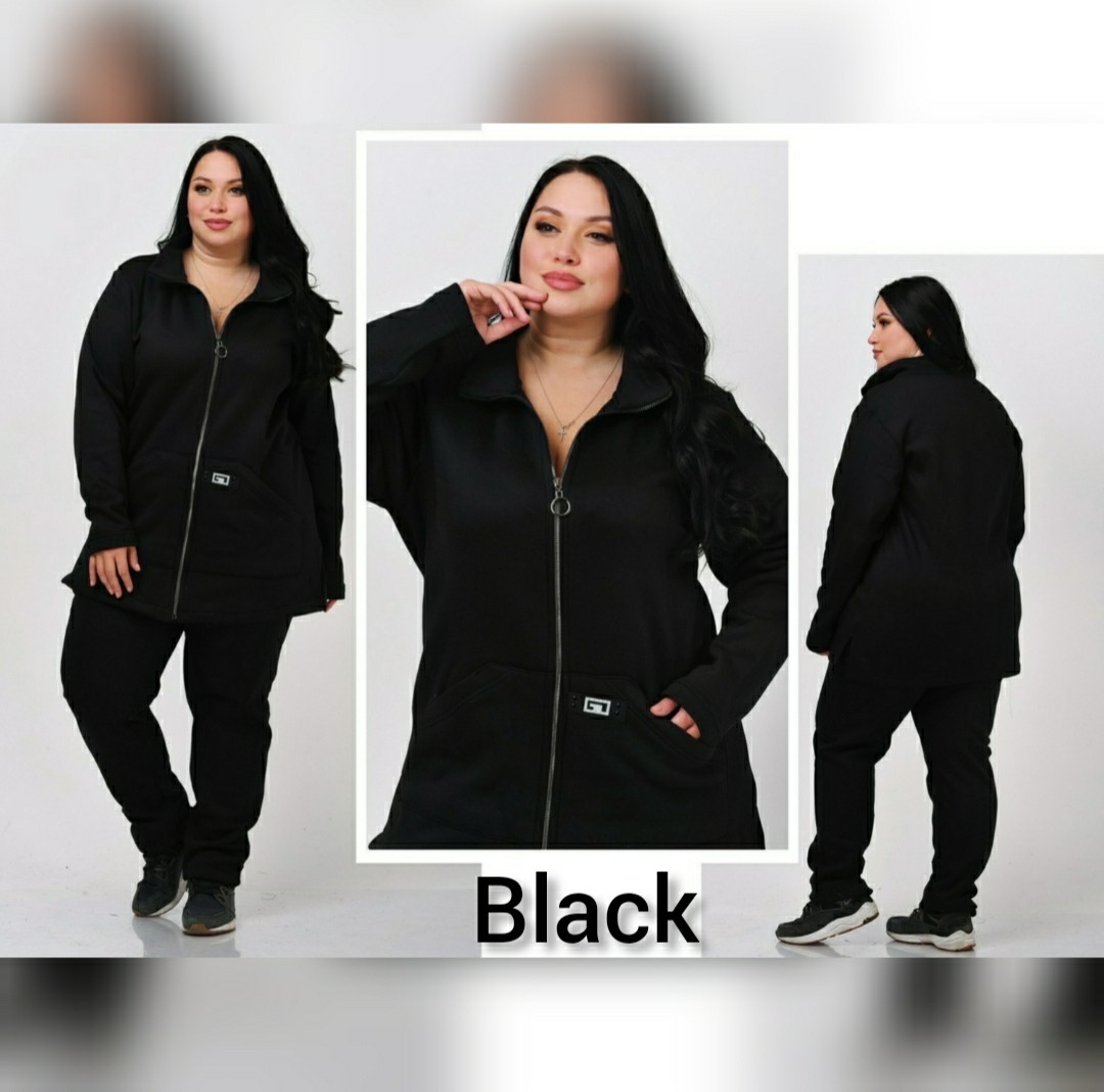 Жіночий костюм на флісі Більших розмірів Новинка, фото 1