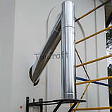 Трійник димохідний 45° Ø 120 мм одноконтурний (Моно) нержавіюча сталь AISI-201 Товщина 0,1 мм для булер'яна, фото 8