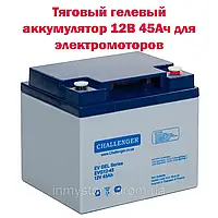 Аккумуляторная батарея тяговая Challenger EVG12-45,12В, 45Ач, GEL