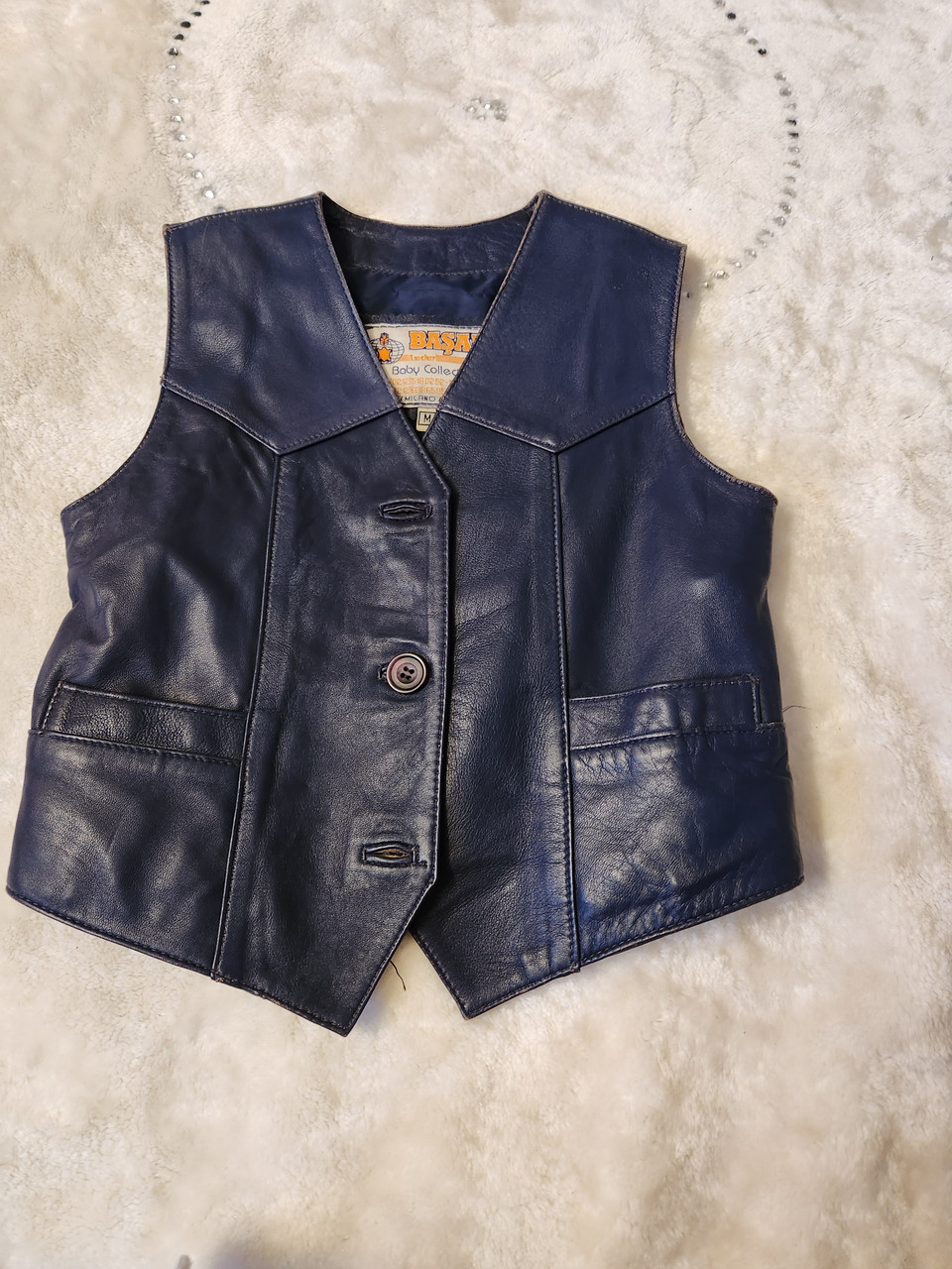 Шкіряна безрукавка для хлопчика, фото 1