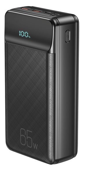 Портативний зарядний пристрій XO PR201 - 30000 mAh PD65W for laptop (Black)